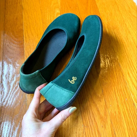 Ballet Flats Be Lenka - Sophie - Emerald Green Suede 36 - Picture 1 of 8